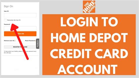 Account Settings. . Home depot credit card payment sign in